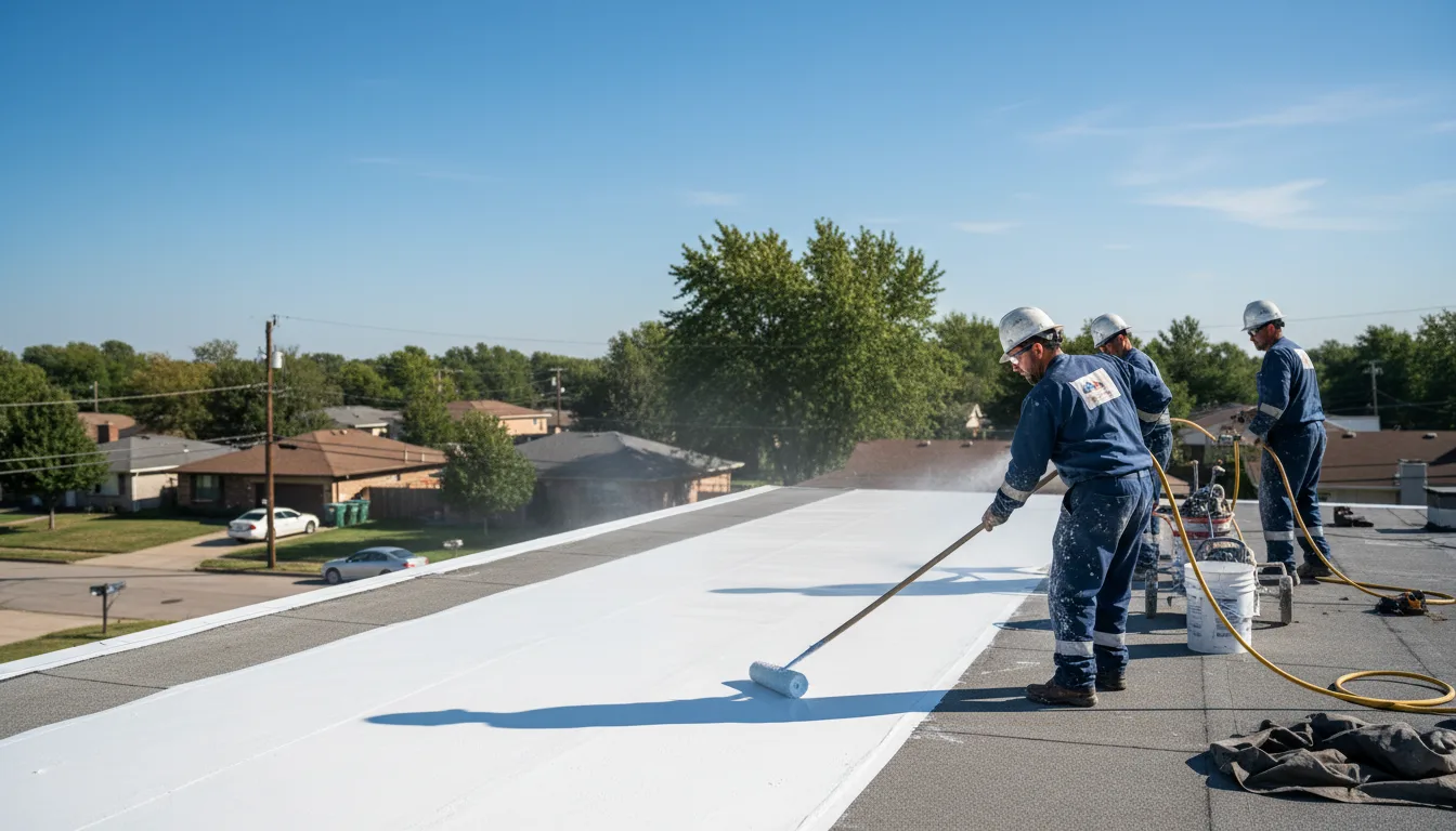 Commercial roof coating in Grant City, MO near me